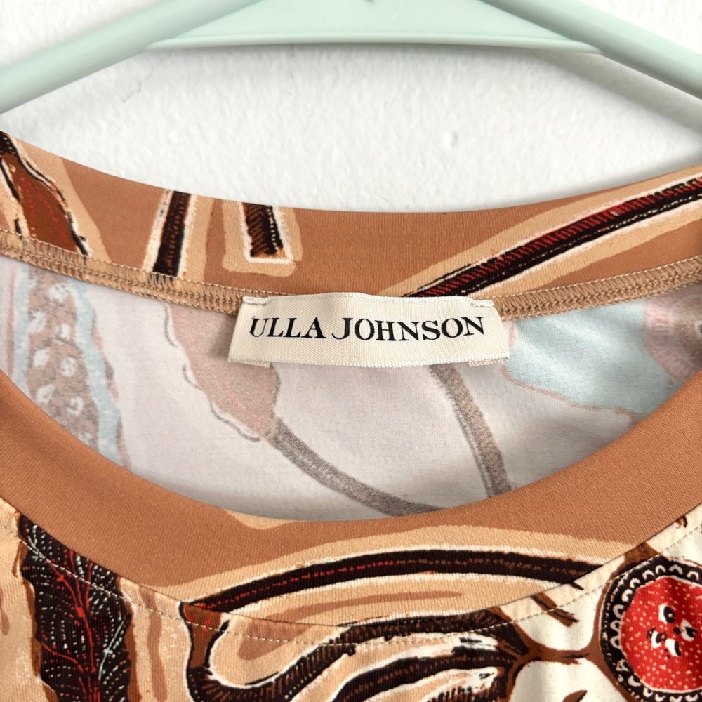 Ulla Johnson Floral Long Sleeve Top - Brown and Teal - Picture 3 of 7
